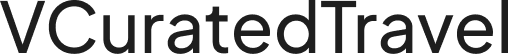 Curated travel text logo